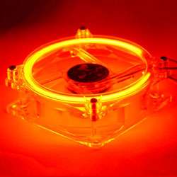 Logisys 80mm Red Cold Cathode Case Fan  Overstock