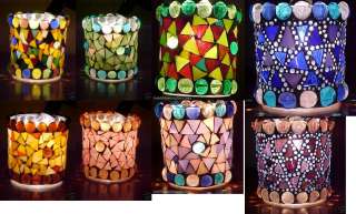 Stained Glass Votive Candle Holder Buy 4 get FREE SHIP  