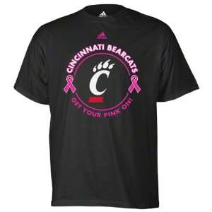  Cincinnati Bearcats adidas Black Breast Cancer Awareness 