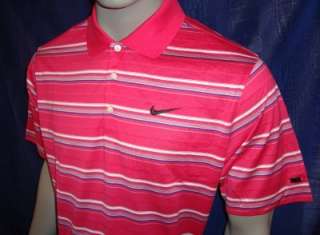 698) L 2011 Nike Tiger Woods Merc Textured Strp Tour w/ Ribbon Golf 