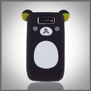  Black Teddy Bear silicone soft case cover for Nokia E63: Cell Phones