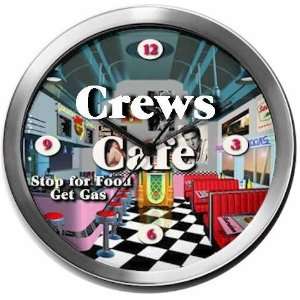 CREWS 14 Inch Cafe Metal Clock Quartz Movement  Kitchen 