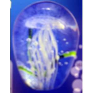   Glass Art 385 Glow In The Dark White Mini Jellyfish 