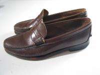 VINTAGE USA DEXTER Penny Loafer Dress Shoe Brown Leather Mens 10D 10 D 