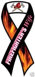Firefighters Wife car ribbon magnet QUALITY  