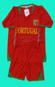 Portugal Kids set T shirt soccer football jeresy  