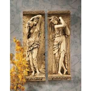  Xoticbrands 22 French Paris Maidens Wall Sculpture Decor 