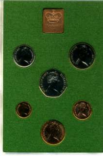 Great Britain and Northern Ireland 1975 Proof Set with 6 coins  