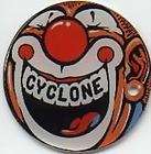 Cyclone Pinball Machine Promo Orange Face Plastic Key Chain