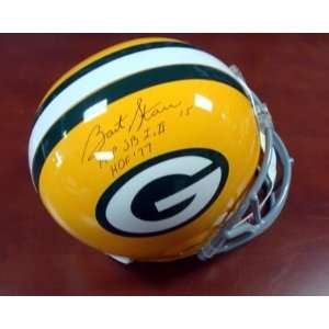 Bart Starr Autographed Green Bay Packers Helmet SB MVP I, II HOF 77 