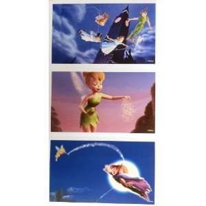  Disney Peter Pan & Tinkerbell Lithographs SET of 3: Toys 
