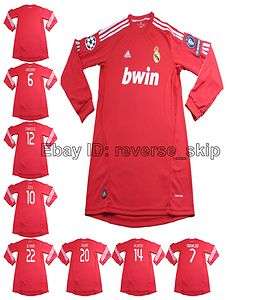   /2012 3rd Away UCL Long Sleeve Soccer Jersey Shirts S/M/L/XL  