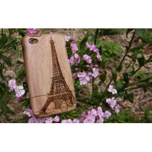  [MADE FROM RAW WOOD] Walnut Case for iPod Touch 4 (Eiffel 