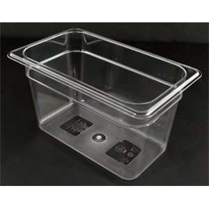  1/4 Size Food Pan 6 Deep   Clear Polycarbonate: Home 
