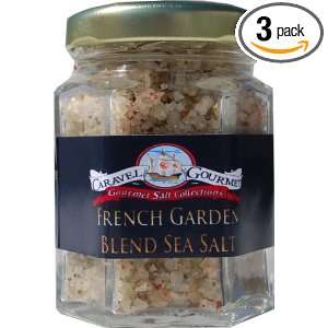 Caravel Gourmet Sea Salt, French Garden Blend, 4.9 Ounce (Pack of 3 