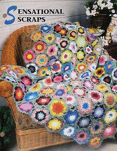Sensational Scraps Annies Attic Crochet Afghan Pattern  