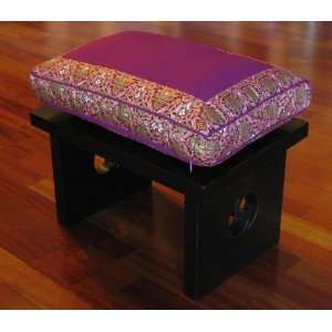   Meditation Bench & Cushion Set   Magenta Indochine