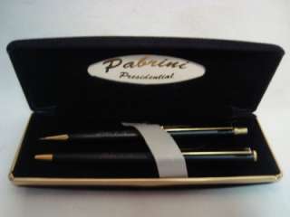   Presidential Black/Gold Pen/Pencil Set   Engraved with John 3:16