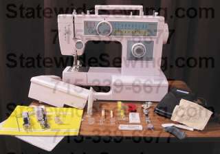 HEAVY DUTY metal Free Arm Sewing Machine NEW w/walking foot & serge 