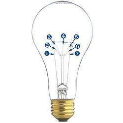 Heavy duty 40 watt Standard A19 Clear Light Bulbs (Pack of 60 