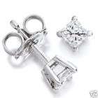 SI1 Princess cut diamonds 1 51 ct diamond earrings  