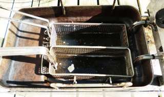   Countertop FRYER Stainless Steel w/Baskets ~ Oil Deep Fryer  