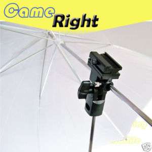 33 Flash Light Stand Bracket + White Diffuser Umbrella  