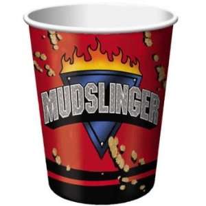    Mudslinger Monster Truck 9oz Paper Cups 8 Per Pack: Toys & Games