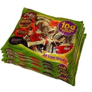 Hersheys 100 Piece All Time Greats (10 Bags)  Grocery 