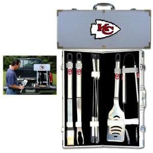  Kansas City Chiefs NFL 8pc BBQ Tools Set: Sports 