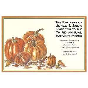  Autumn Pumpkins Invitation Corporate Invitations