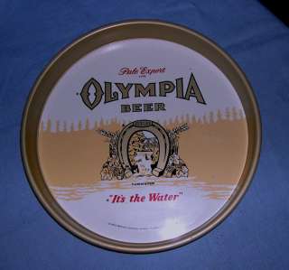 PALE EXPORT OLYMPIA BEER 1972 ADVERTISING SERVING TRAY  