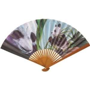  Panda Paper Fan (Wooden Handle): Toys & Games