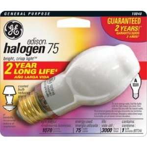  GE 75 Watt Edison Long Life Halogen Light Bulb