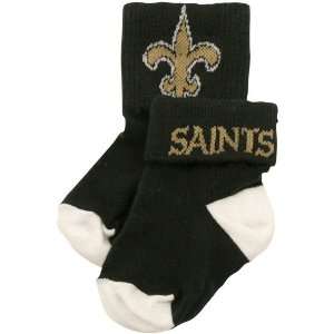  New Orleans Saints Black Infant Roll Top Socks Automotive