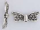 8mm x 22mm Antiqued Pewter Dragonfly Wing Beads (20)