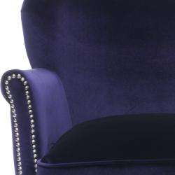 Posh Royal Blue Arm Chair  Overstock