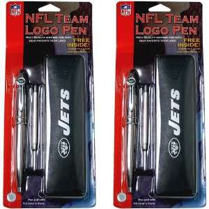   New York Jets Team Logo Fine Writing Pens (Set Of 2) Sports