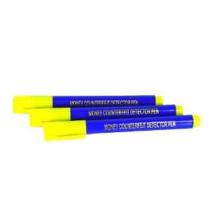  Money Counterfeit Detector Pen   3 Pieces: Office Products