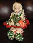 Doll Collector Porcelain Christmas Sitter Named Gretel Beautiful #A7