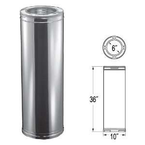 36 DuraPlus HTC Stainless Steel Chimney Pipe   C9017SSCF 