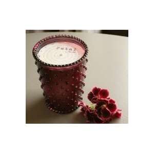  K. Hall Simpatico Petal Hobnail Glass Candle #35