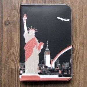 Passport Cover Case Wallet Romane Merci La vie New York  