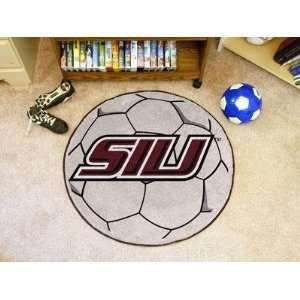 Southern Illinois SIU Salukis Soccer Ball Shaped Area Rug Welcome/Bath 