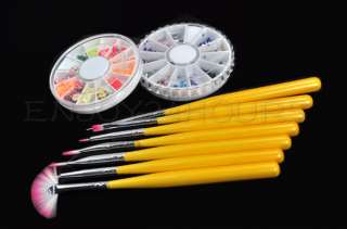 Full Set Nail Art Combo Manicure UV Gel Tips Kit