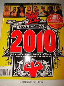 WWE Magazine 2010 Calendar Entrances Cena Punk Kofi  