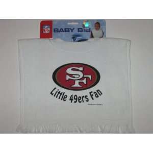 SAN FRANCISCO 49ERS Team Logo Terry Velour Pullover BABY BIB  