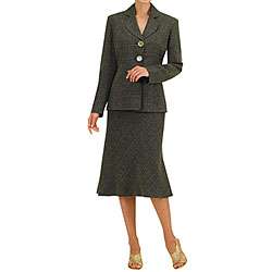 Audrey B Womens Green Skirt Suit  Overstock