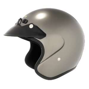 Cyber Helmets U 6 Open Face Solid Helmet, Deep Silver 