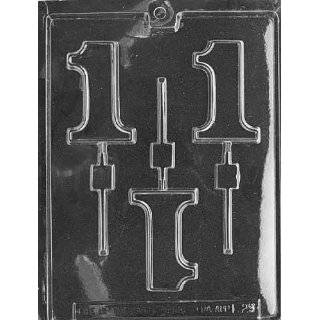 LOLLY Letters & Numbers Candy Mold Chocolate